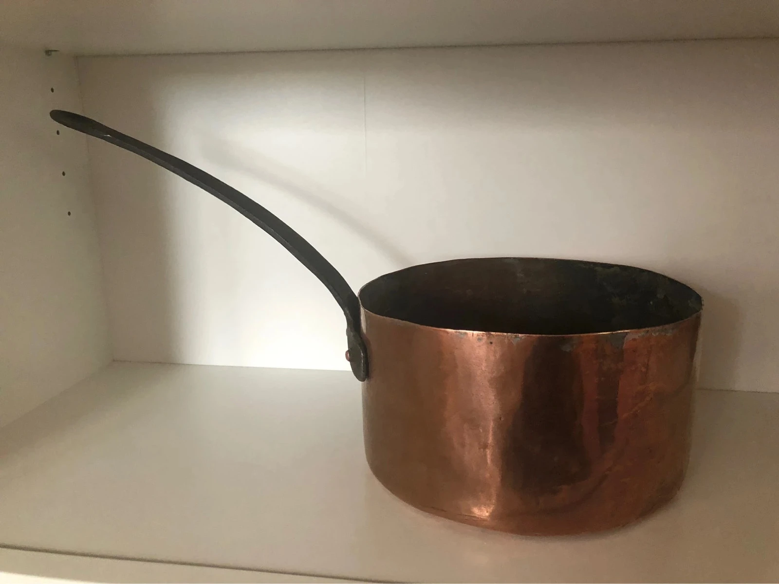 Grande casserole ancienne en cuivre – photo 6